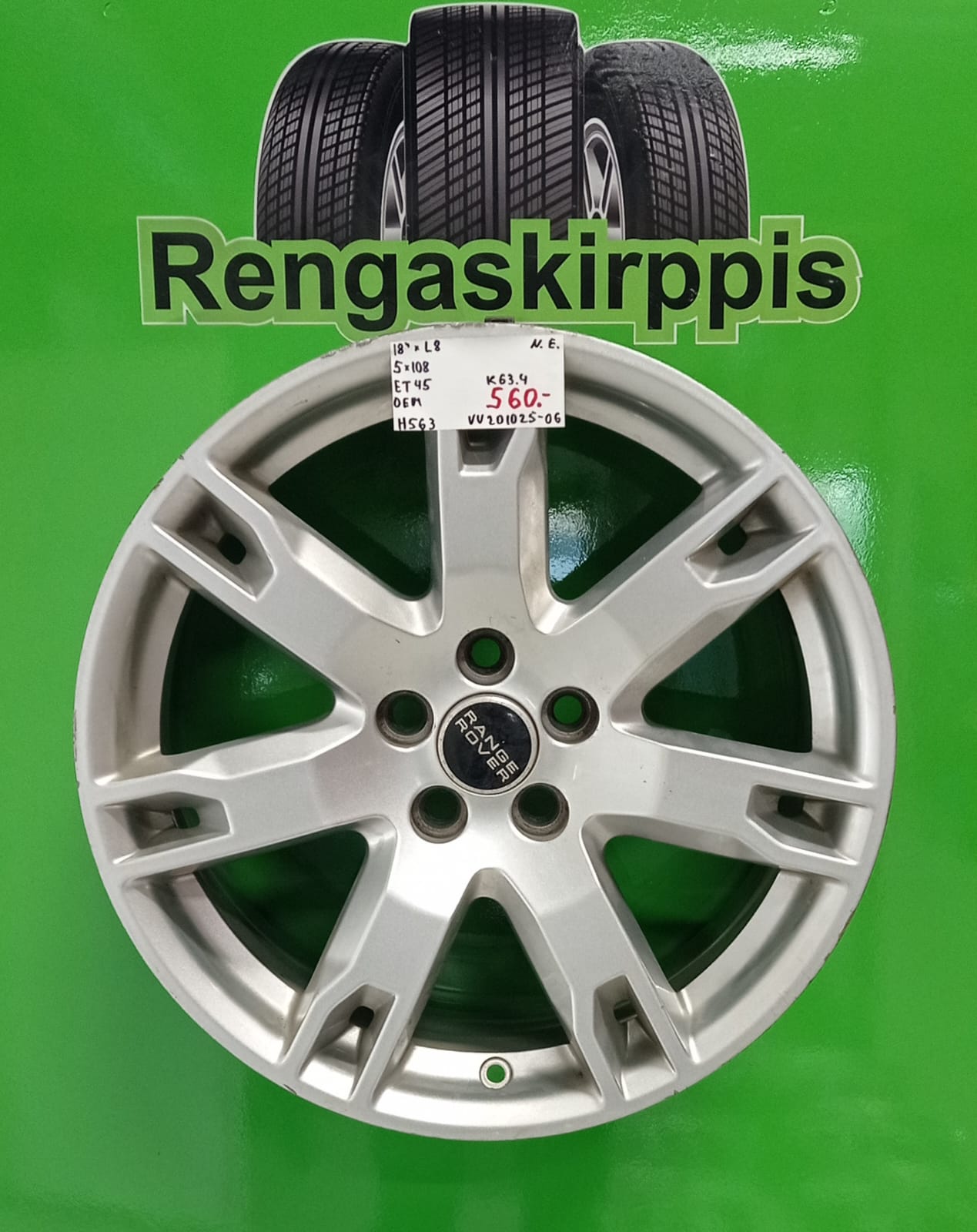 18" 5x108 ET45 KR63,4 L8" Oem / H563