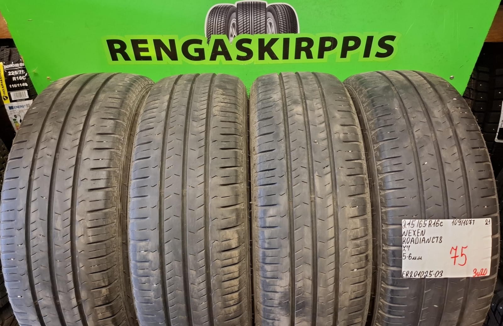 215/65R16C Nexen Roadian CT8 109/107T kesä 5-6mm / 3V20