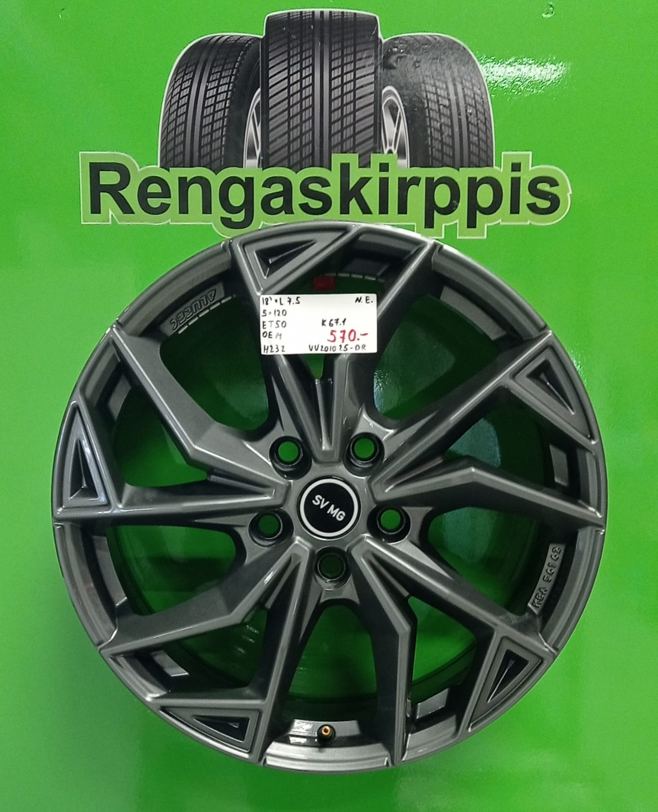 18" 5x120 ET50 KR67,1 L7,5" Oem / H232