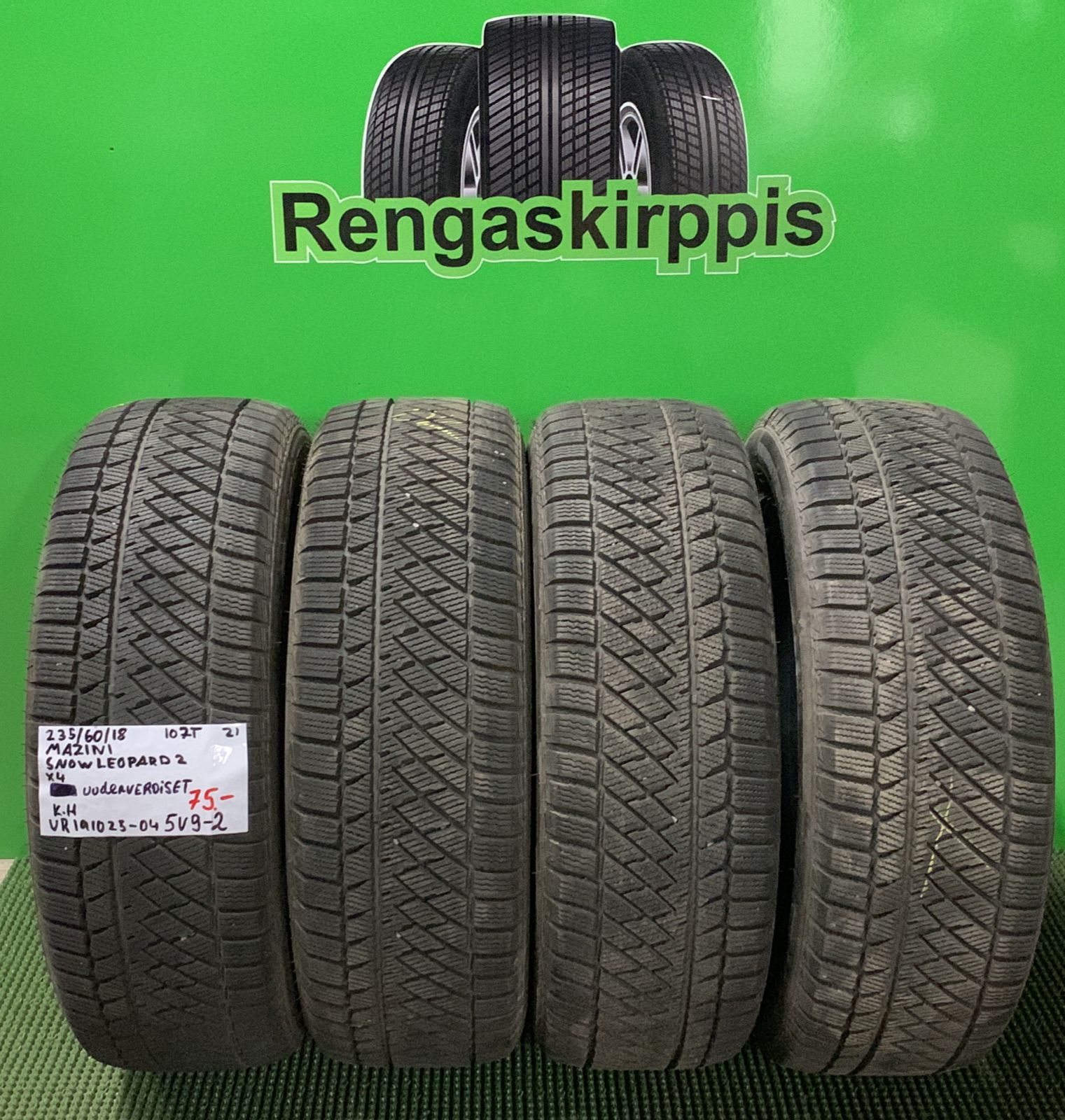 235/60R18 Mazzini Snow Leopard 2 107T kitka uudenveroiset / 5V9-2