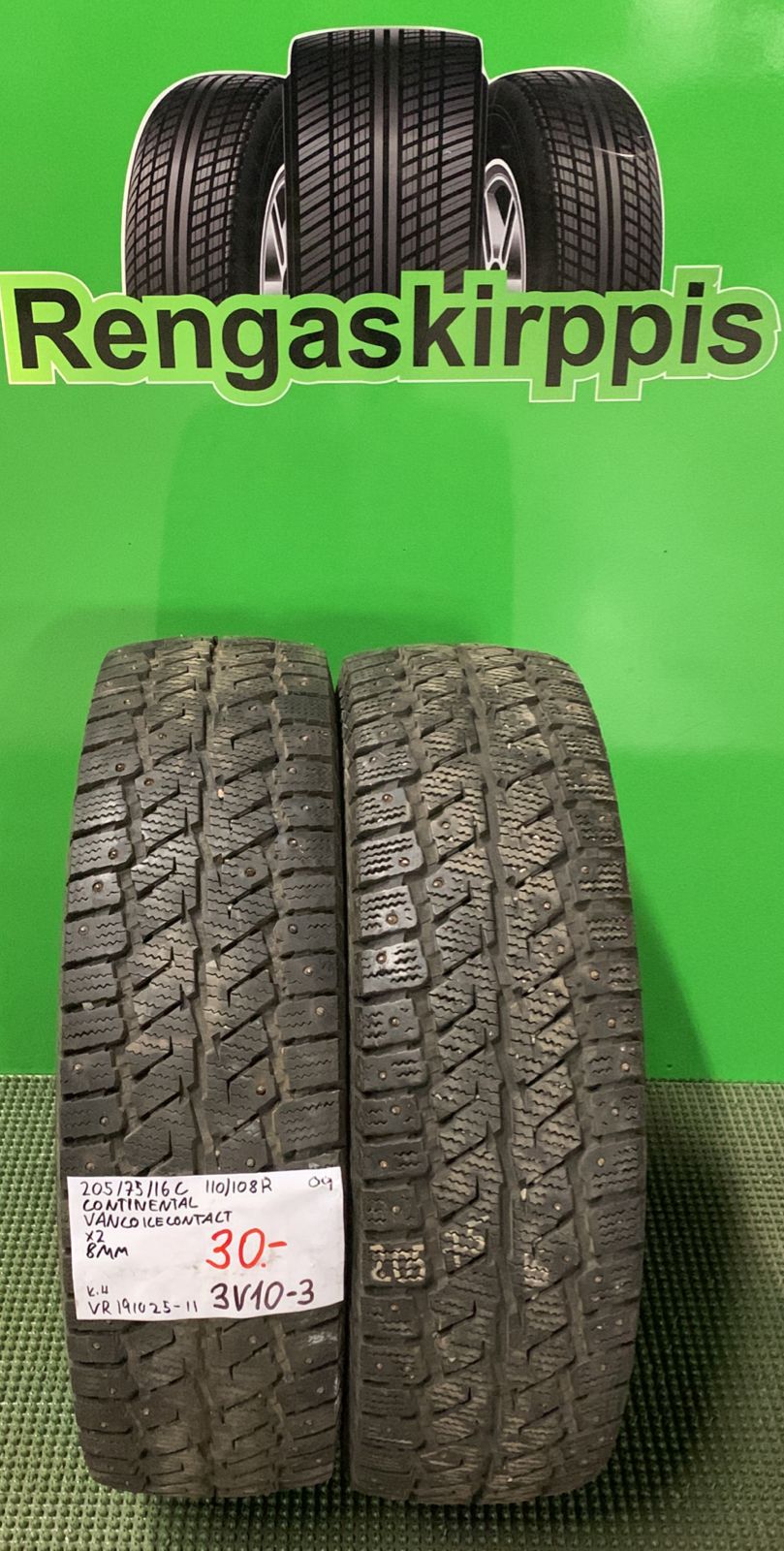 205/75R16C Continental VancoIceContact 110/108R nasta 8nn / 3V10-3
