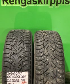 215/60R17 Bridgestone Noranza 100T nasta uudenveroiset / 3P8-1