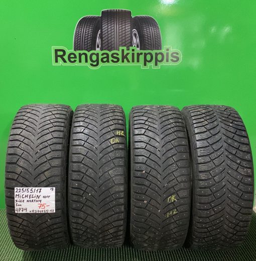 225/55R17 Michelin X-Ice North 4 101T nasta 5mm / 4P7-4