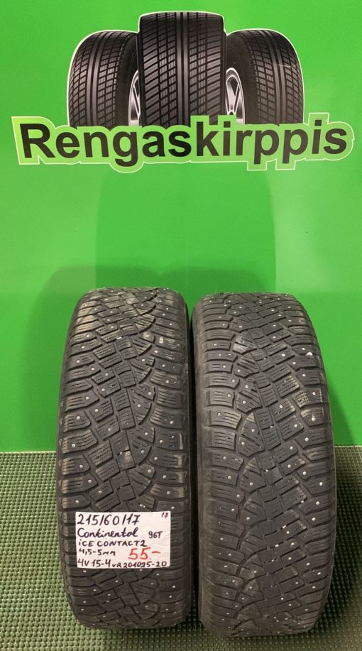 215/60R17 Continental IceContact 2 96T nasta 4,5-5mm / 4V15-4
