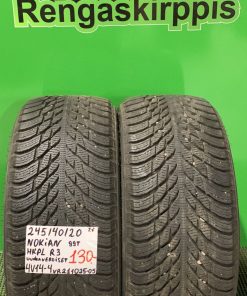 245/40R20 Nokian HKPL R3 99T kitka uudenveroiset / 4V14-4