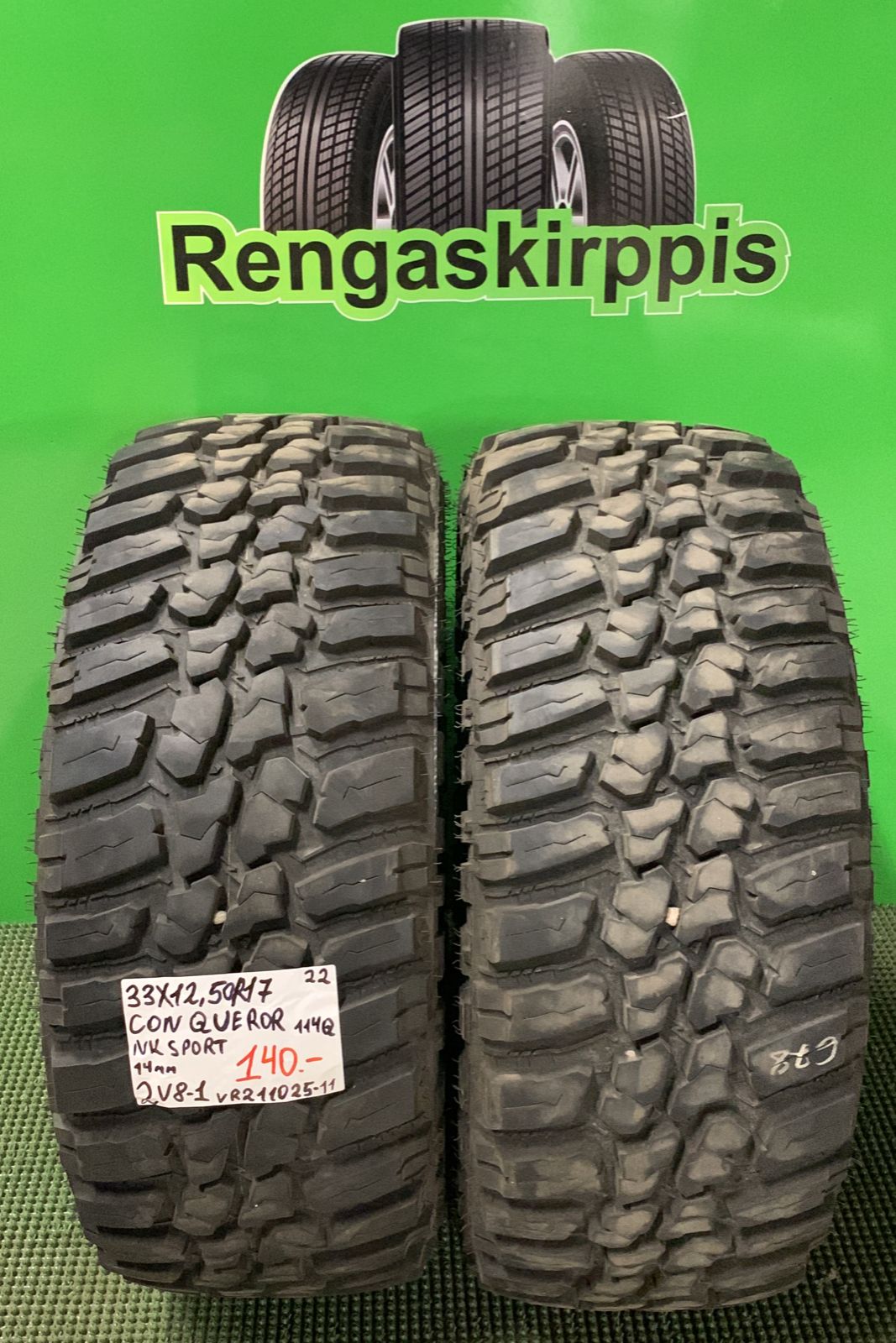33x12,50R17 Nankang ConQueror NK Sport 114Q kesä 14mm / 2V8-1