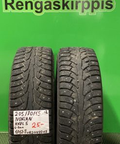 205/70R15 Nokian HKPL 5 nasta 6-7mm / 1P12-3