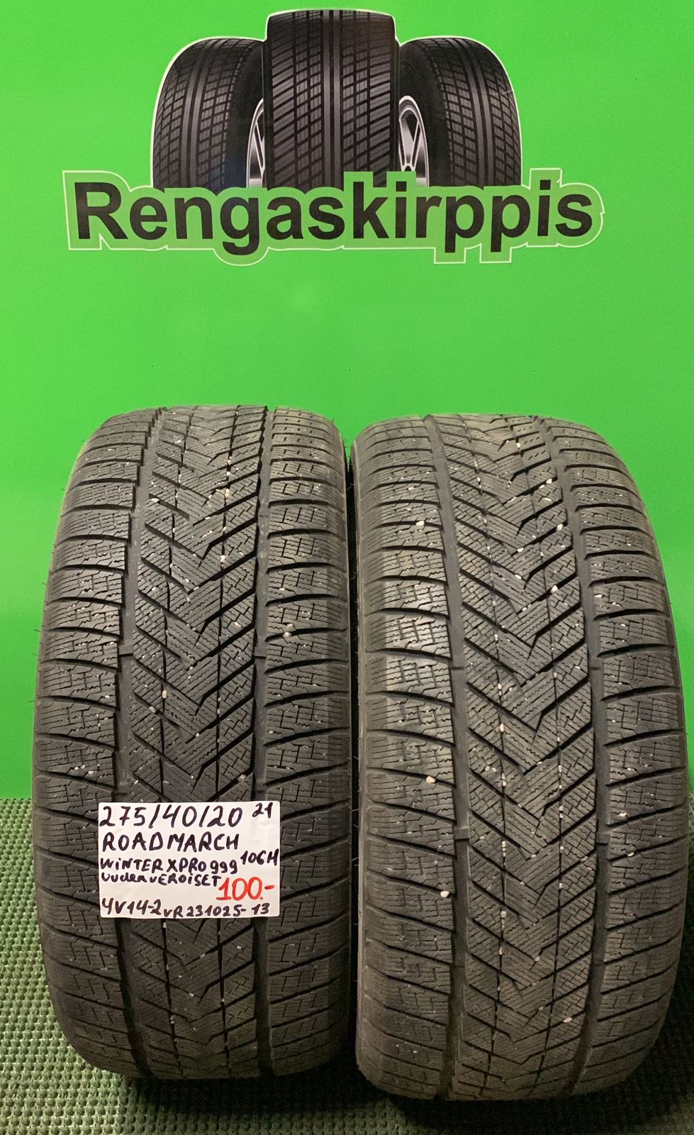275/40R20 Roadmarch Winter XPro999 106H kitka uudenveroiset / 4V14-2