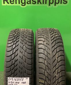 215/60R17 Nokian HKPL R3 100R kitka uudenveroiset / 5V4-1