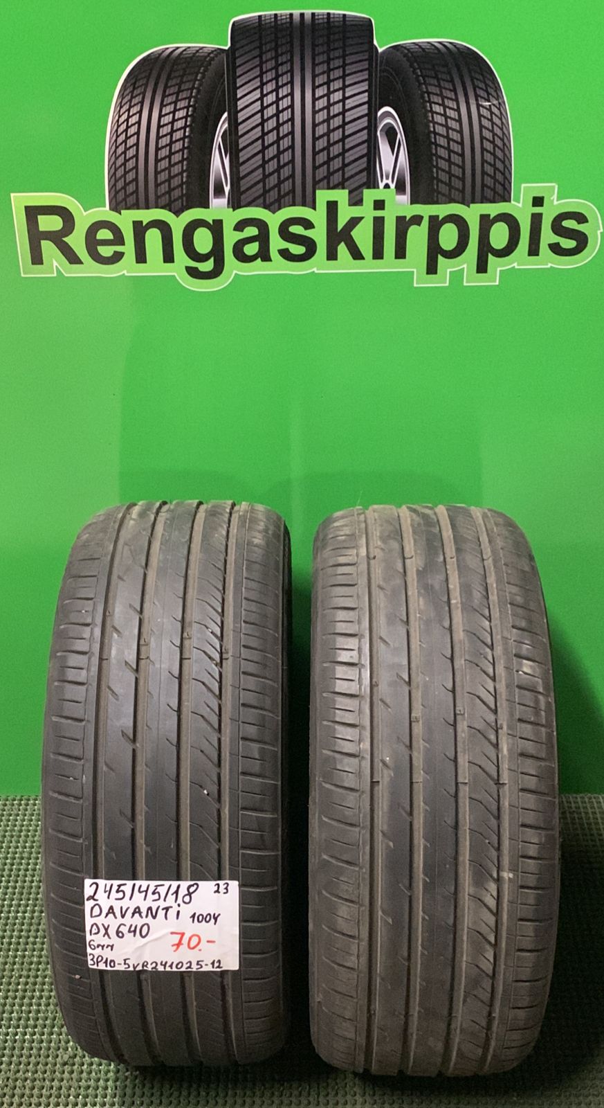 245/45R18 Davanti DX640 100Y kesä 6mm / 3P10-5