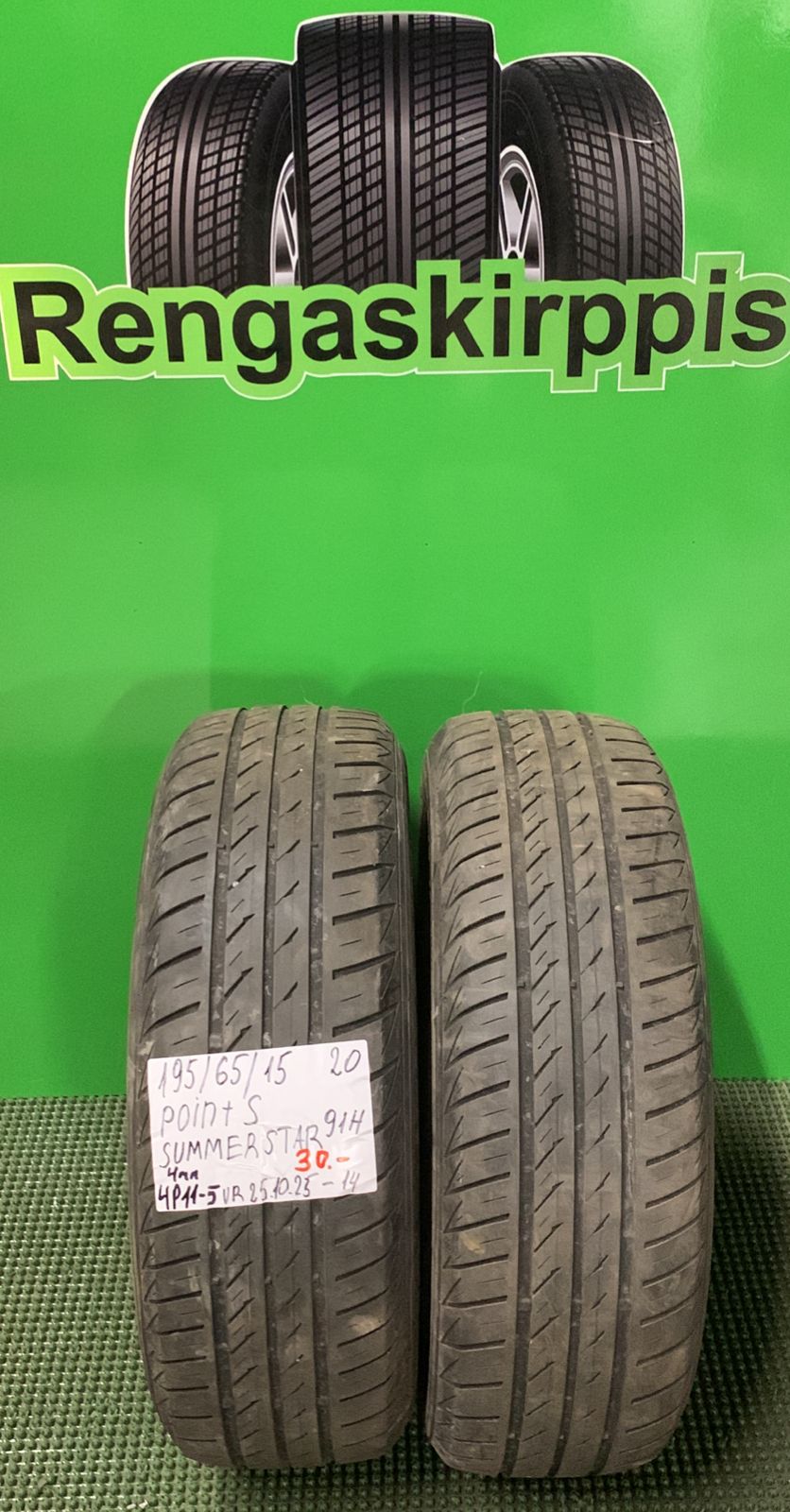 195/65R15 PointS Summerstar 91H kesä 4mm / 4P11-5