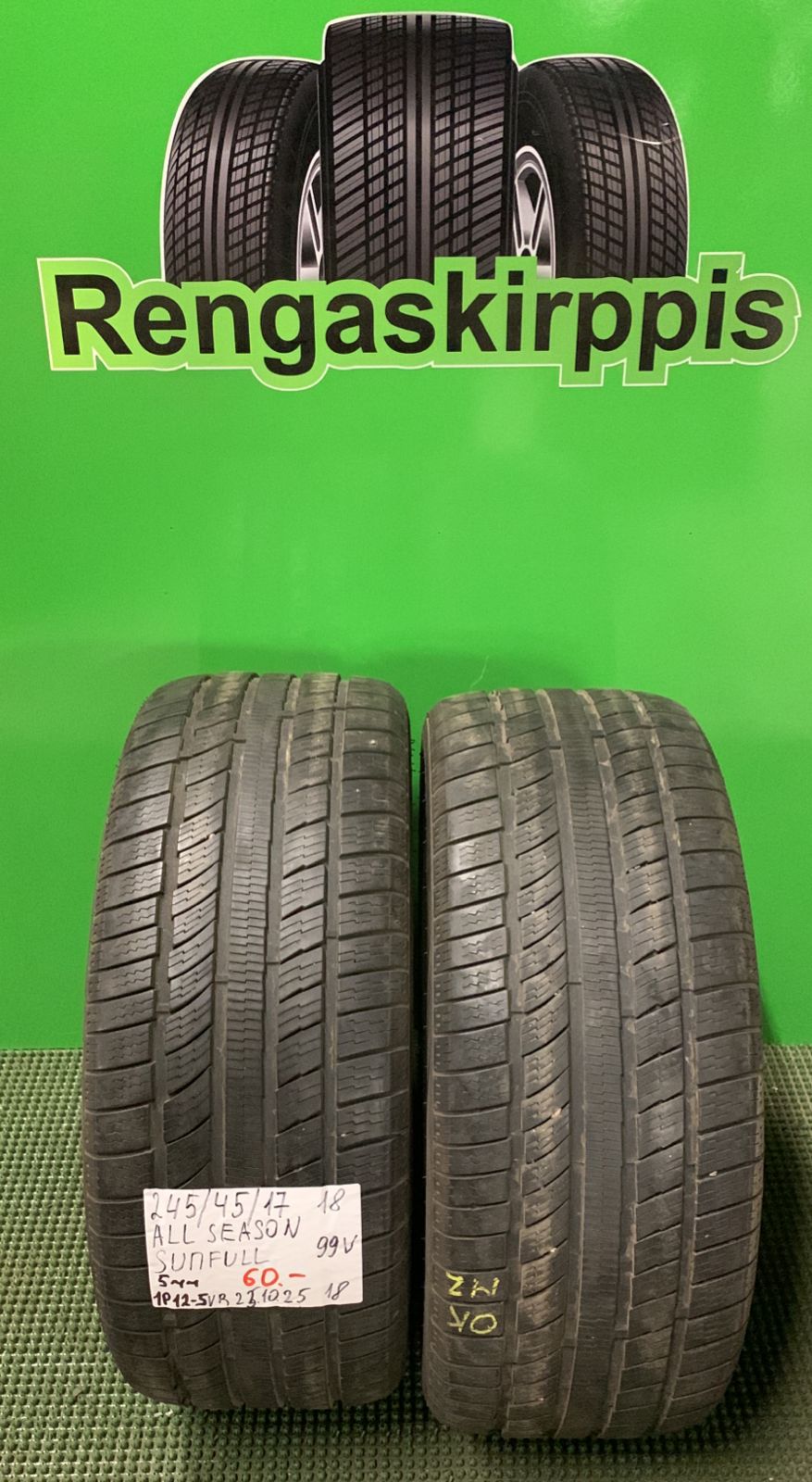 245/45R17 Sunfull All Season 99V kitka 5mm / 1P12-5