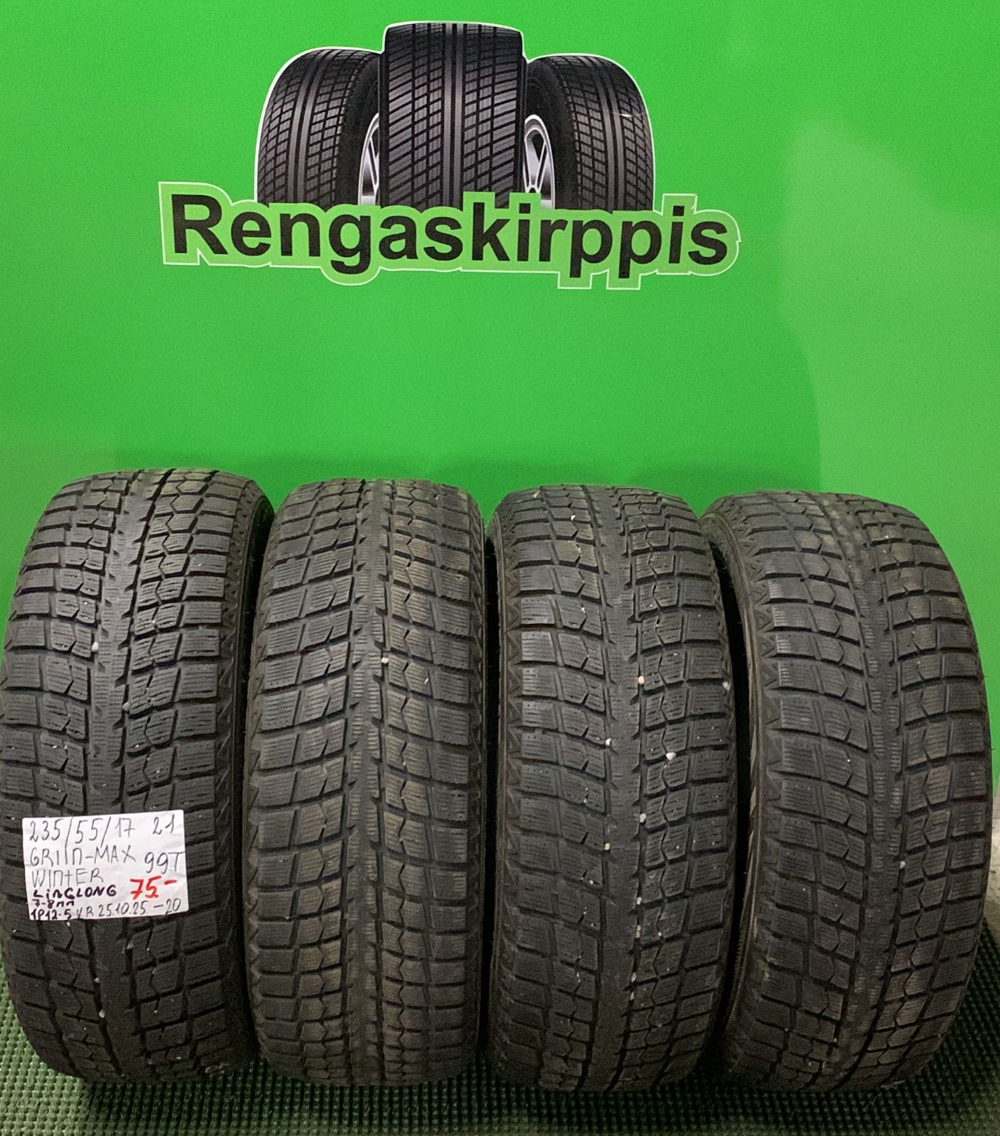 235/55R17 LingLong Winter GreenMax 99T kitka 7-8mm / 1P12-5