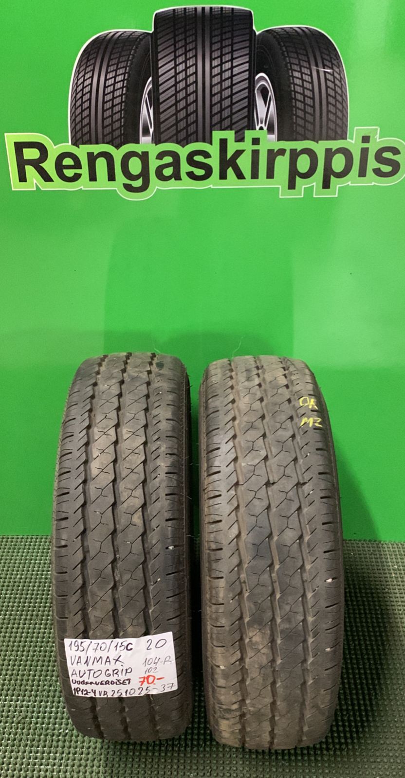 195/70R15C Autogrip Vanmax 104/102R kesä uudenveroiset / 1P12-4