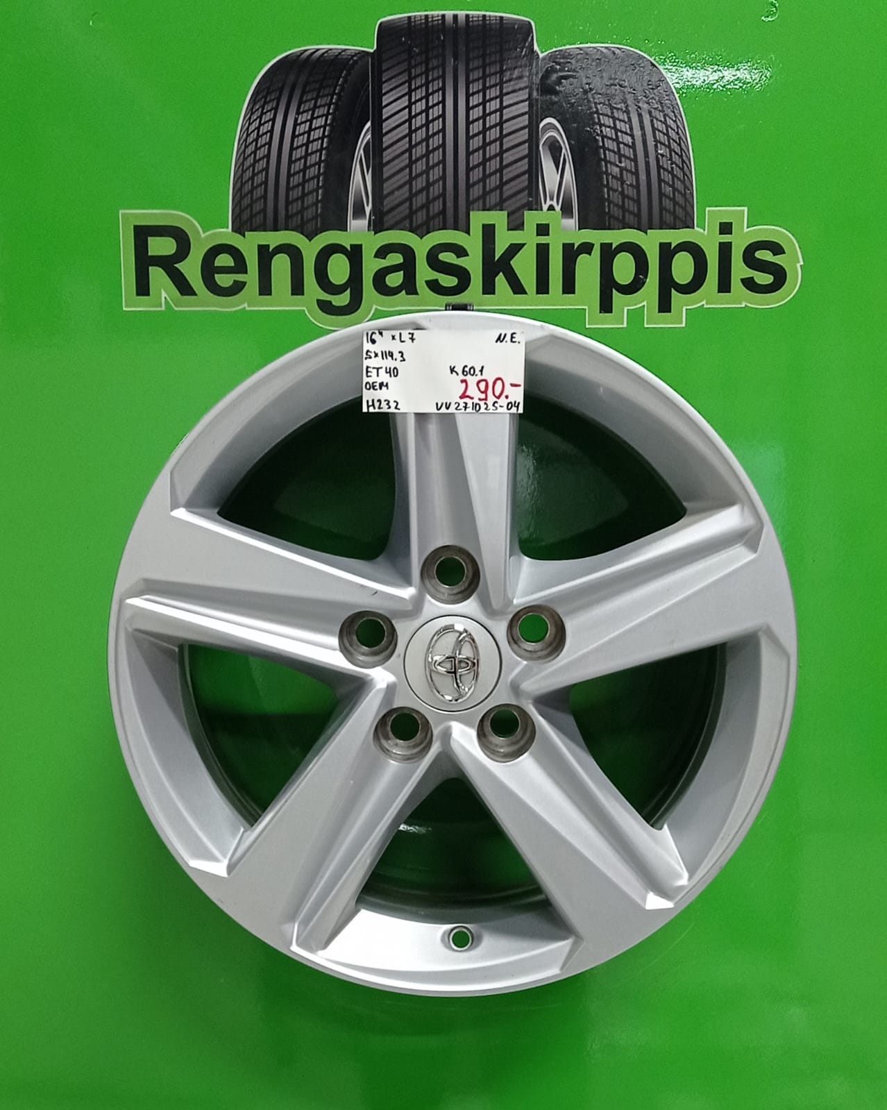 16" 5x114,3 ET40 KR60,1 L7" Oem / H232