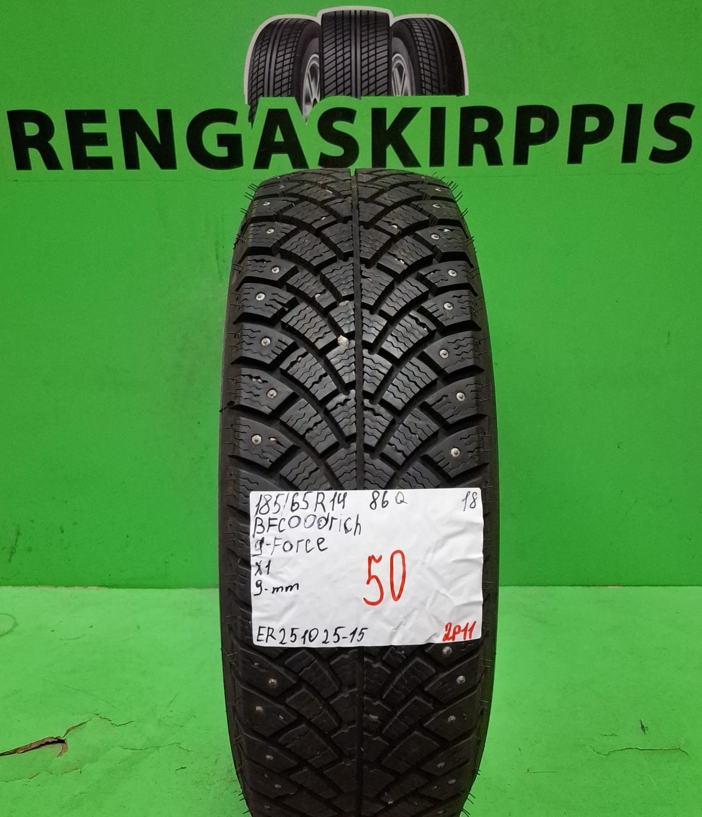 185/65R14 BFGoodrich G-Force 86Q nasta 9mm / 2P11