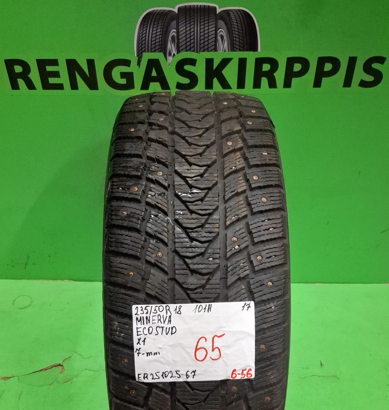 235/50R18 Minerva Eco Stud 101H nasta 7mm / 6-56