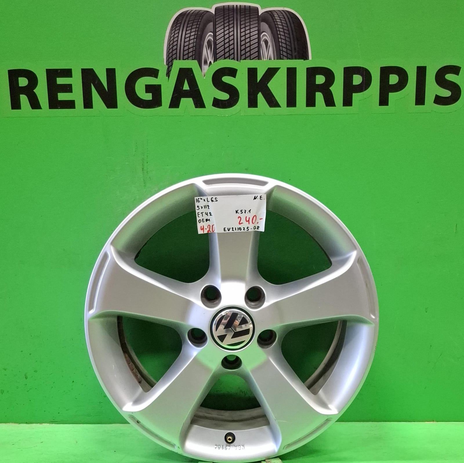 16" 5x112 ET42 KR57,1 L6,5" Oem / 4-20