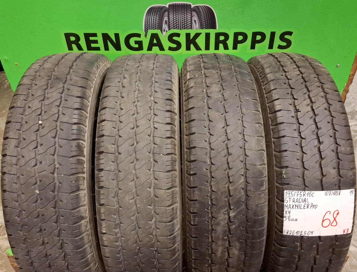 195/75R16C GT Radial Maxmiler Pro 107/105R kesä 5-6mm / K3