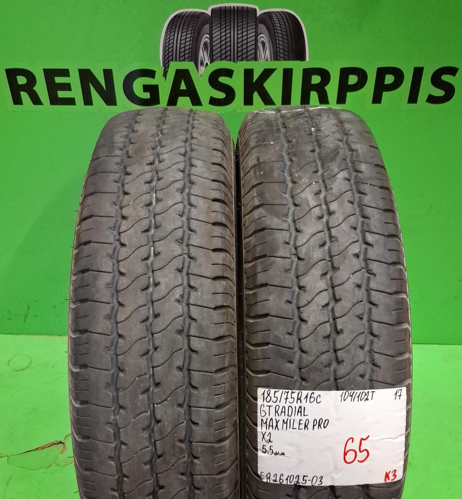 185/75R16C GT Radial Maxmiler Pro 104/102T kesä 5,5mm / K3