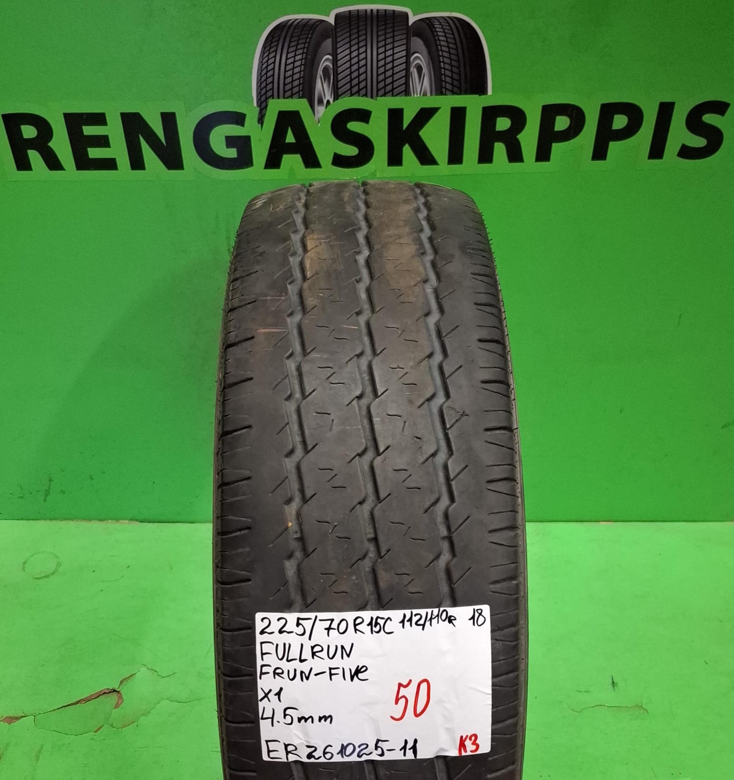 225/70R15C Fullrun Frun-Five 112/110R kesä 4,5mm / K3