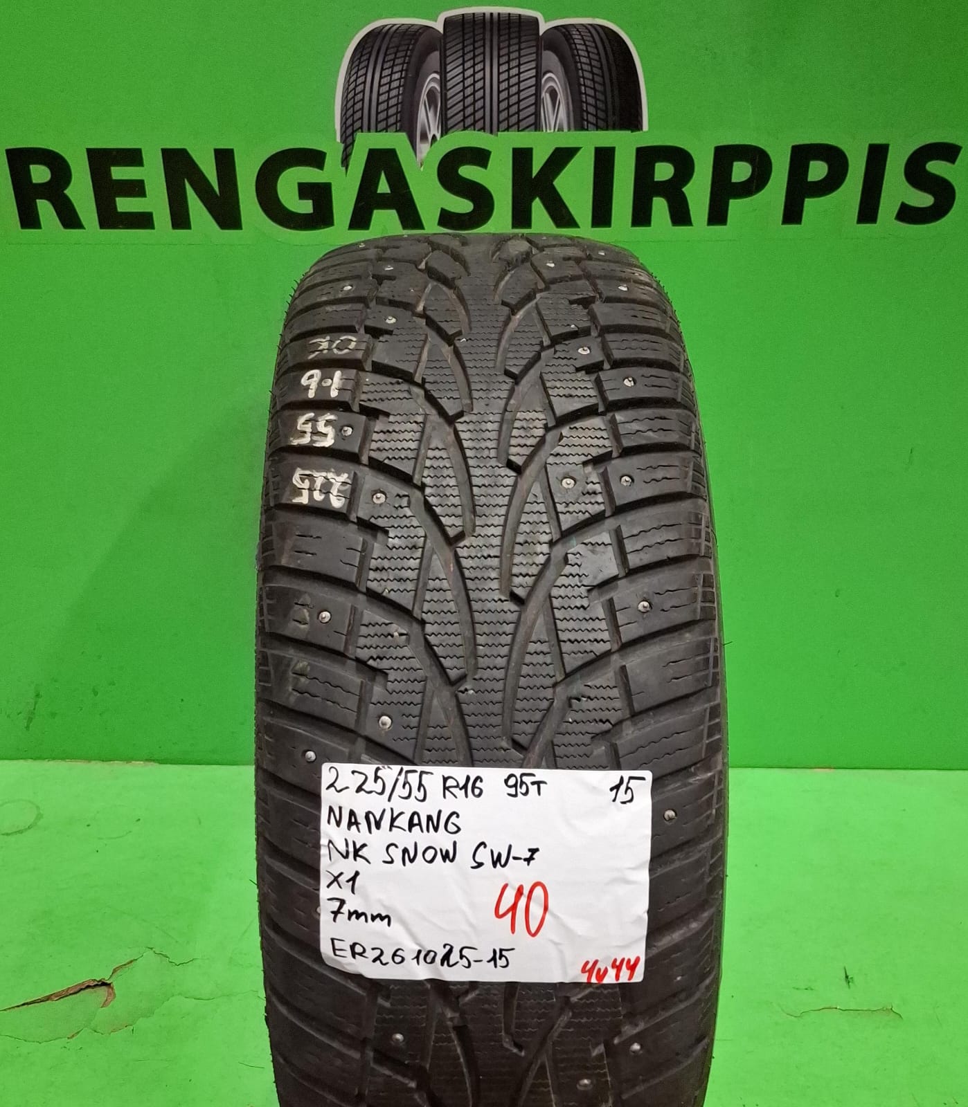 225/55R16 Nankang NK Snow SW7 95T nasta 7mm / 4V44