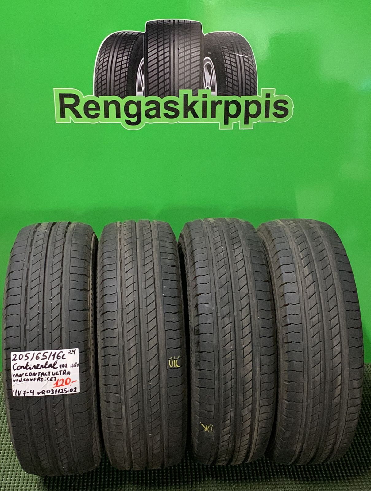 205/65R16C Continental VanContact Ultra 107/105T kesä uudenveroiset / 4V7-4