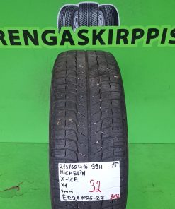 215/60R16 Michelin X-Ice 99H kitka 5mm / 3P32