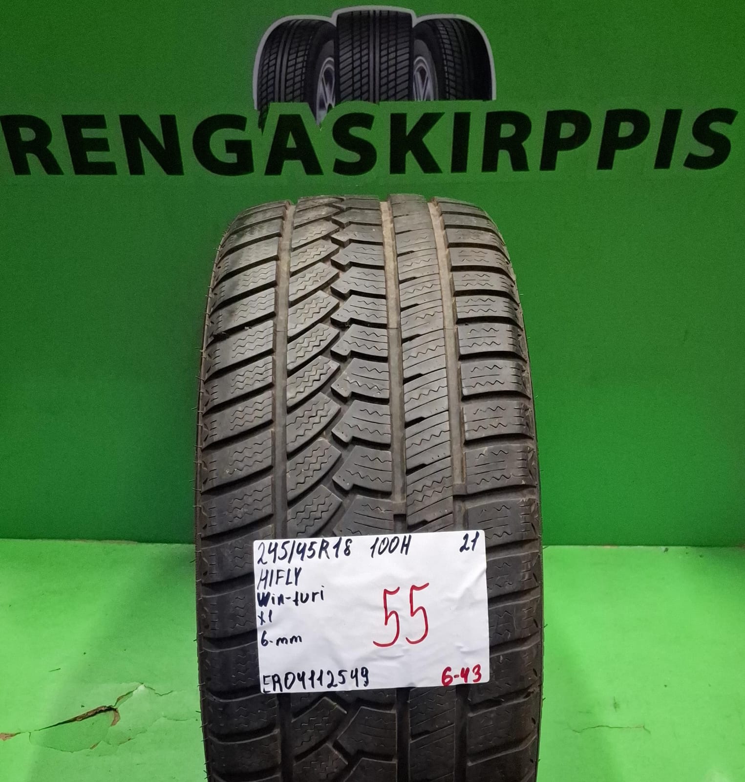 245/45R18 Hifly Win-Turi 100H kitka 6mm / 6-43