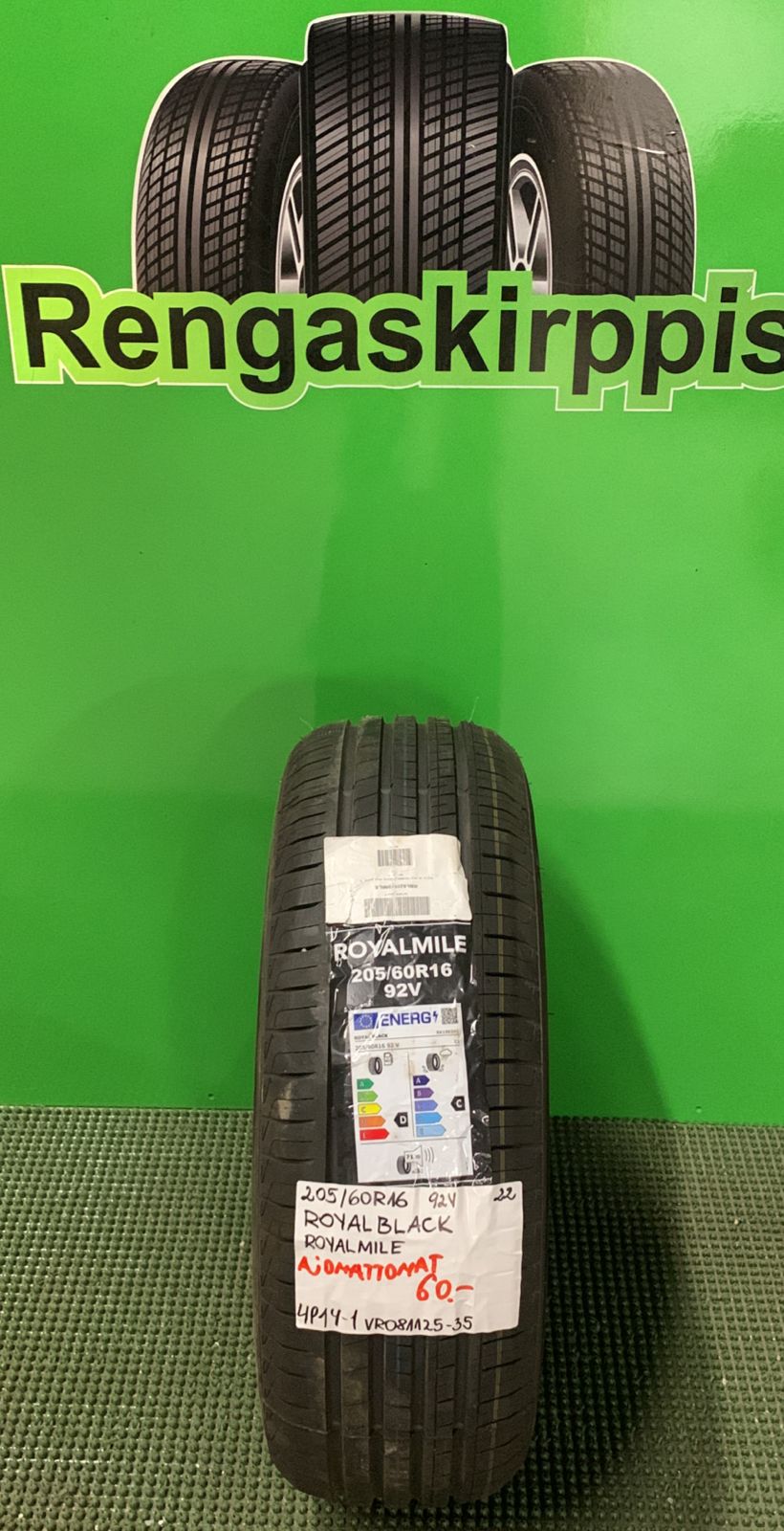 205/60R16 Royalblack Royalmile 92V kesä ajamattomat / 4P14-1