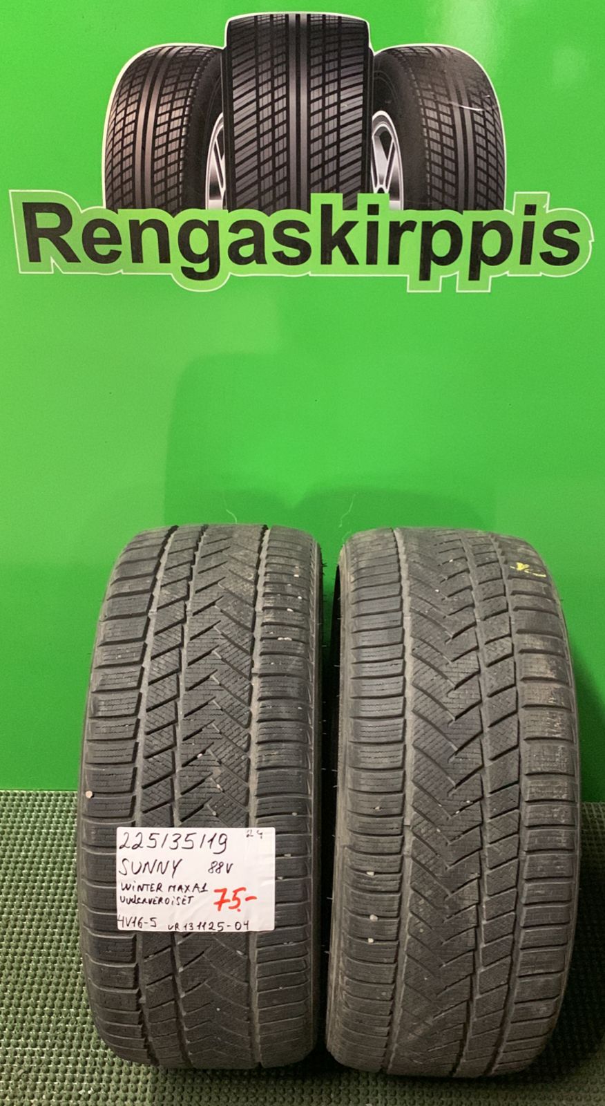 225/35R19 Sunny Winter Max A1 88V kitka uudenveroiset / 4V16-5