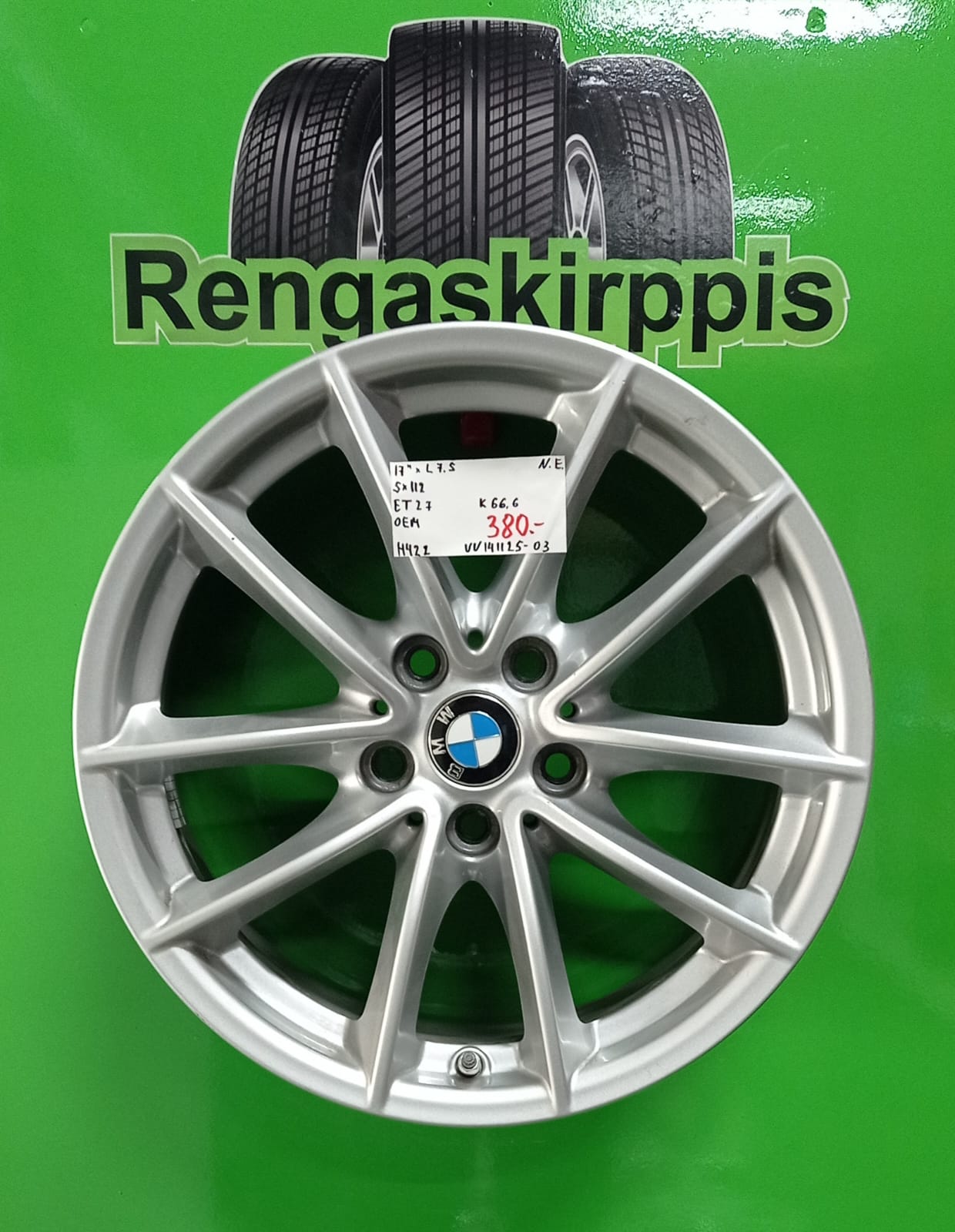 17" 5x112 ET27 KR66,6 L7,5" Oem / H422