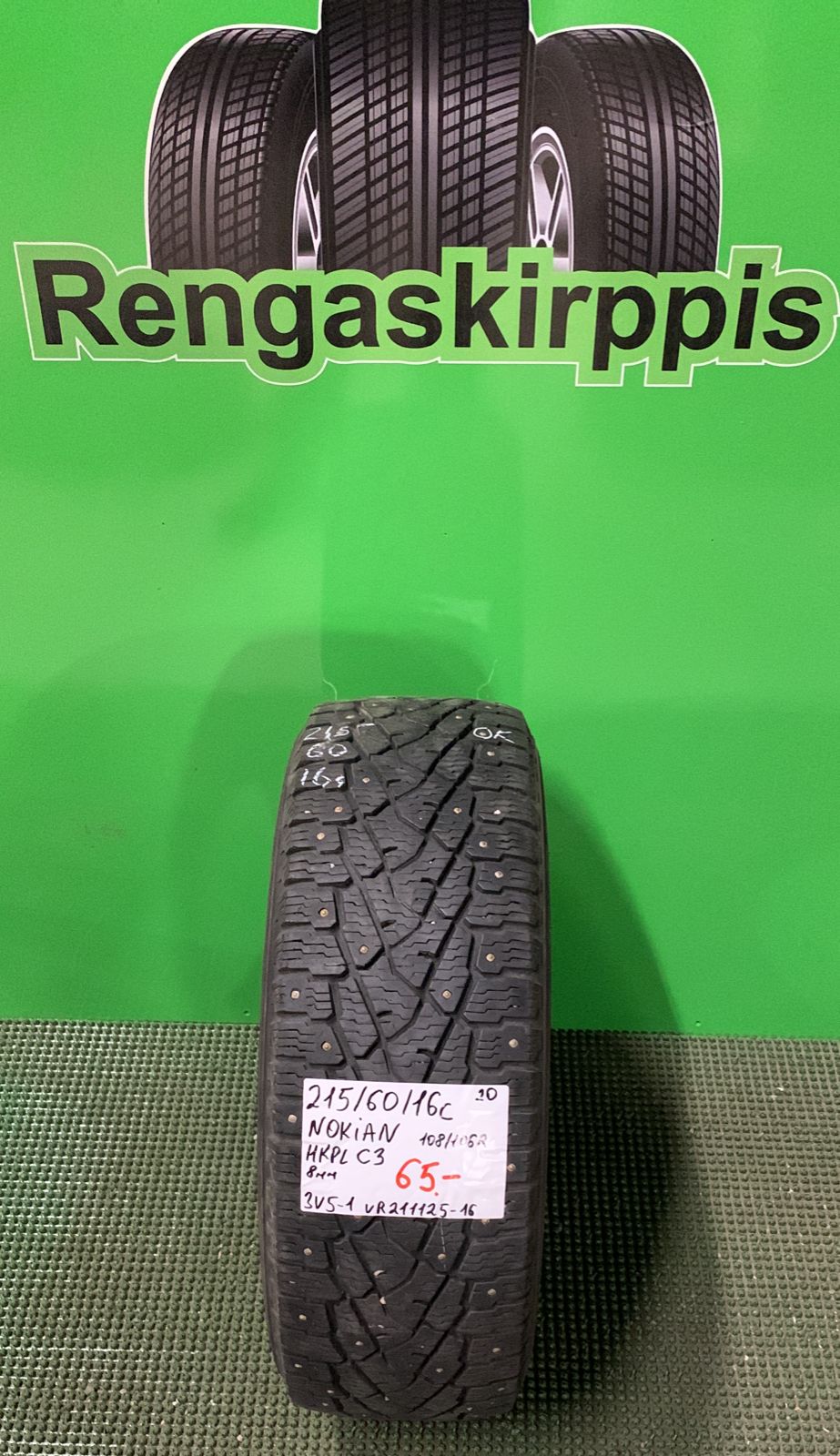 215/60R16C Nokian HKPL C3 108/106R nasta 7-8mm / 3V4-2