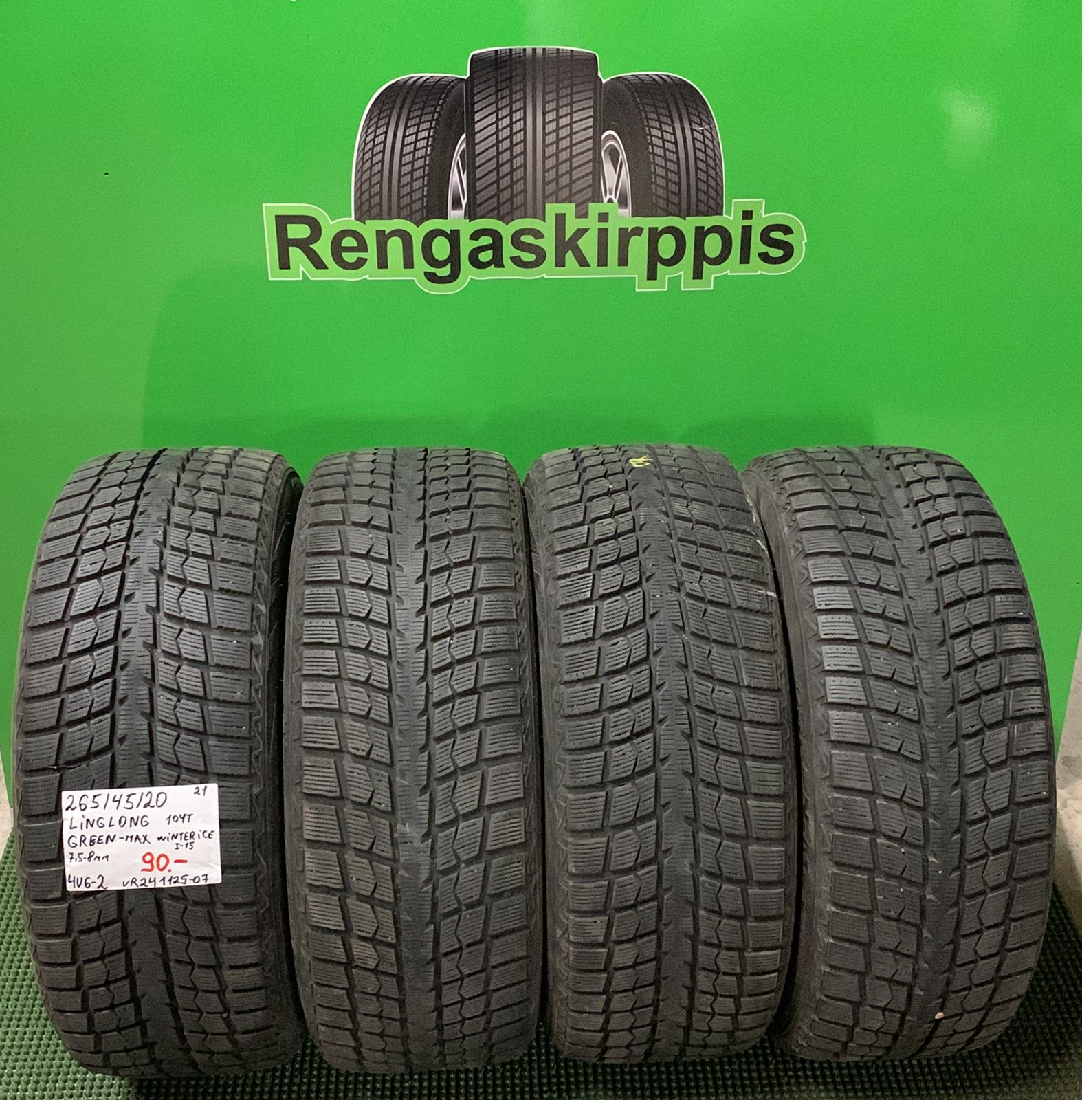 265/45R20 LingLong GreenMax Winter Ice I-15 104T kitka 7,5-8mm / 4V6-2