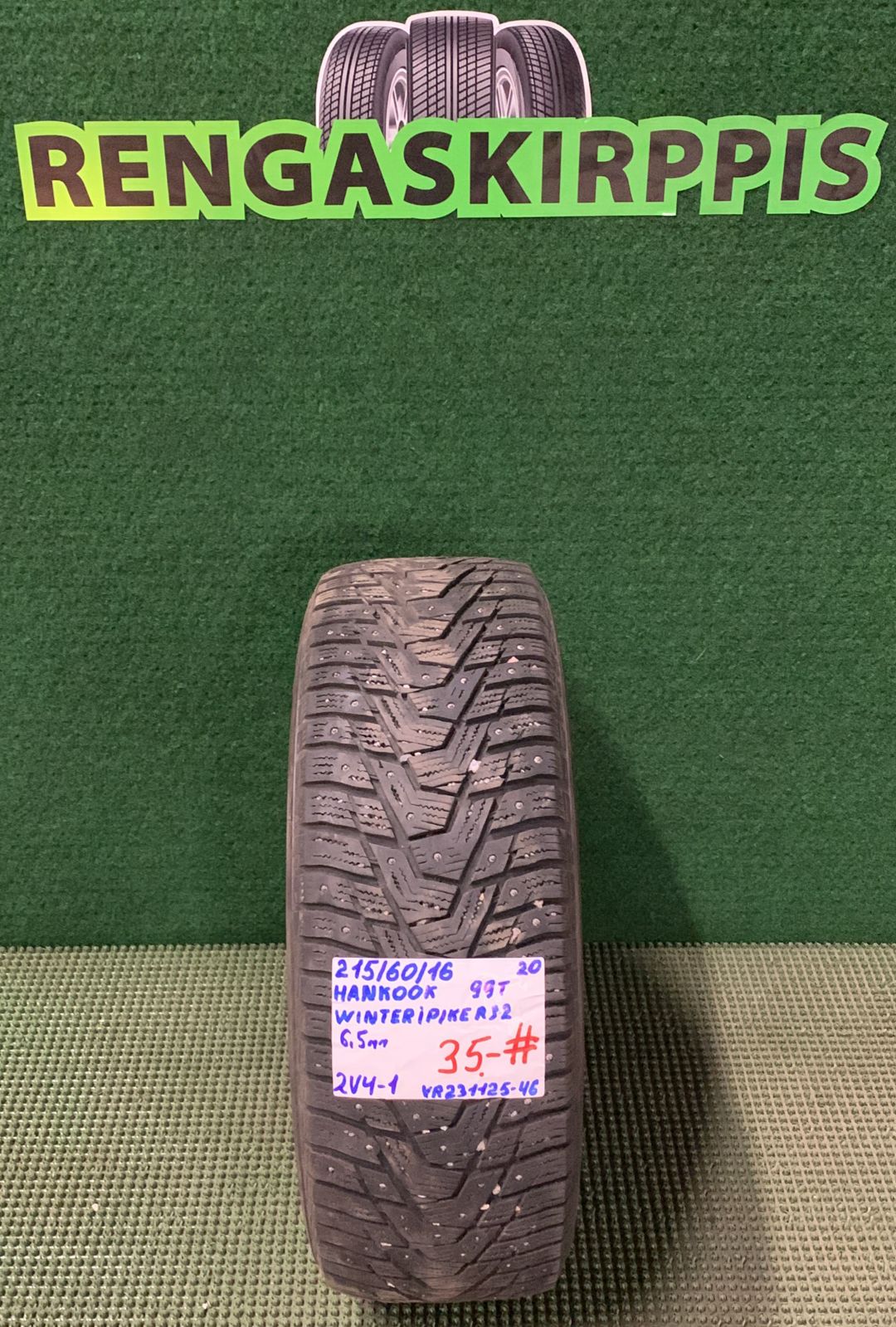 215/60R16 Hankook Winter IPike RS2 99T nasta 6,5mm # / 2V4-1