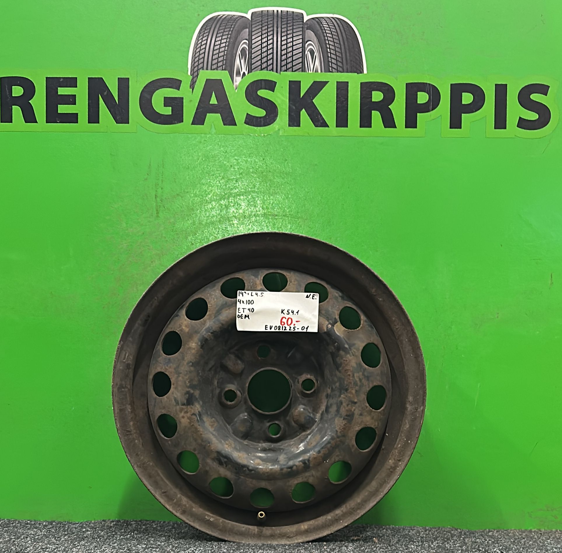 14" 4x100 ET40 KR54,1 L4,5" Oem / L2 3V31