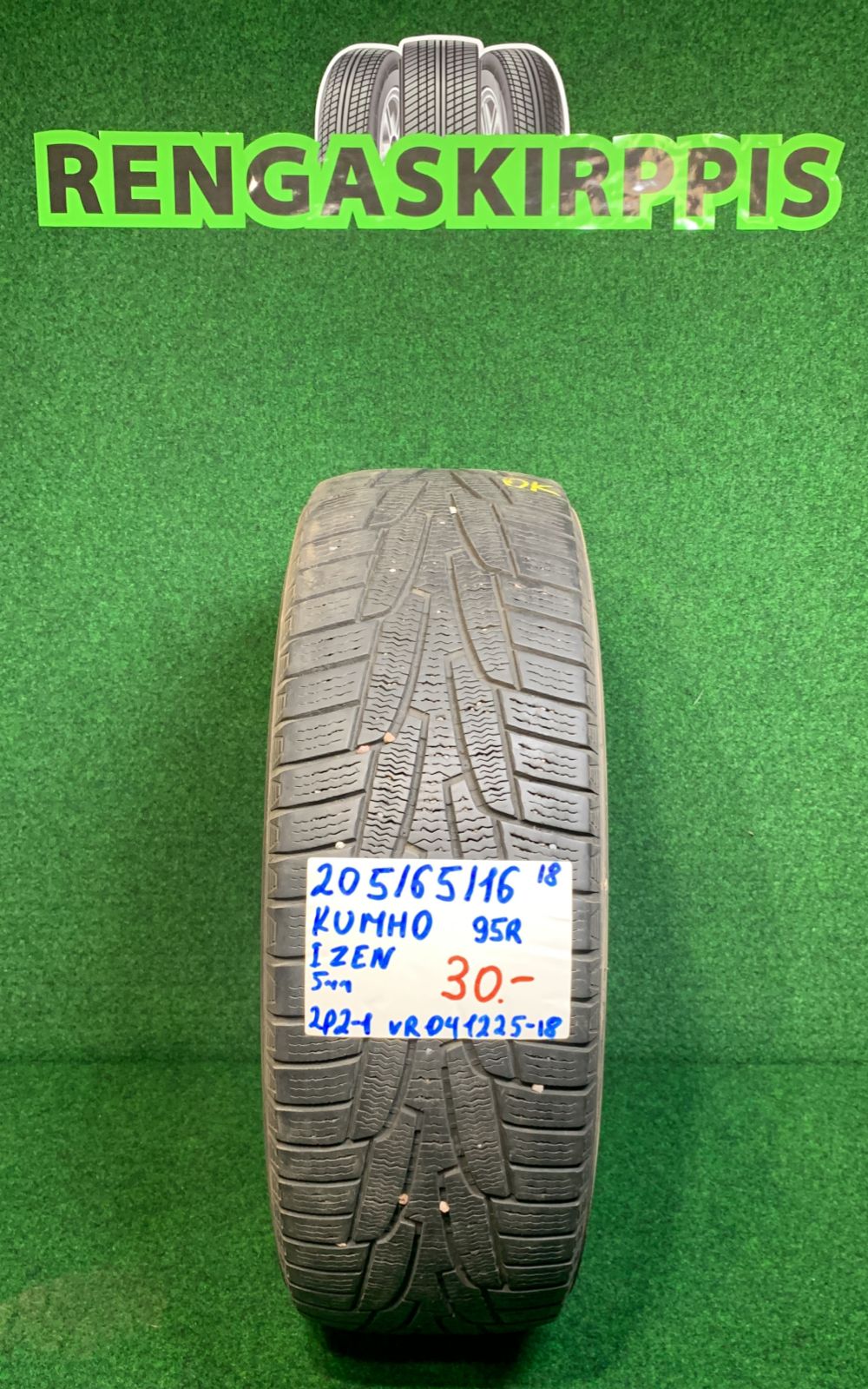 205/65R16 Kumho IZen 95R kitka 5mm / 2P2-1