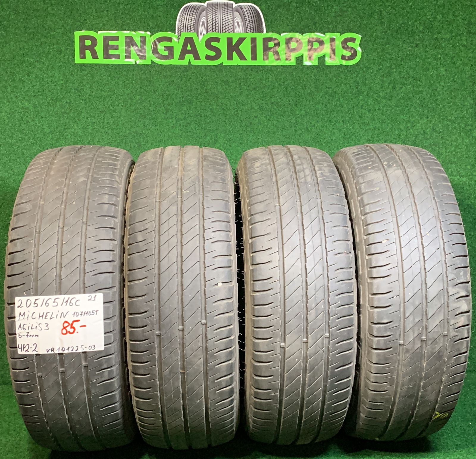 205/65R16C Michelin Agilis 3 107/105T kesä 6-7mm / 4P2-2