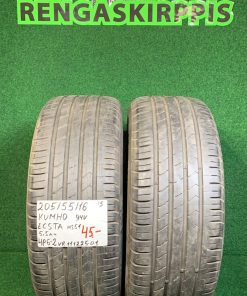 205/55R16 Kumho Ecsta H551 94V kesä 5,5mm / 4P6-2