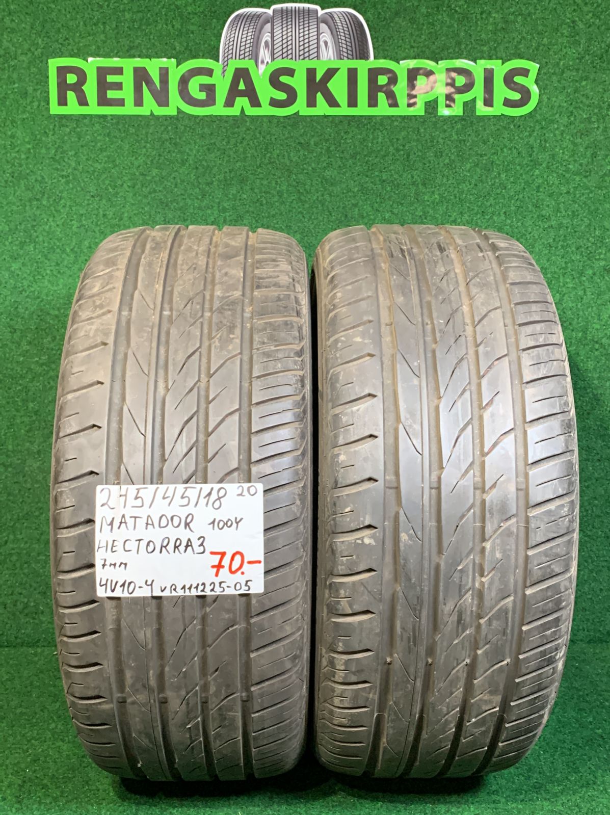 245/45R18 Matador Hectorra 3 100Y kesä 7mm / 4V10-4