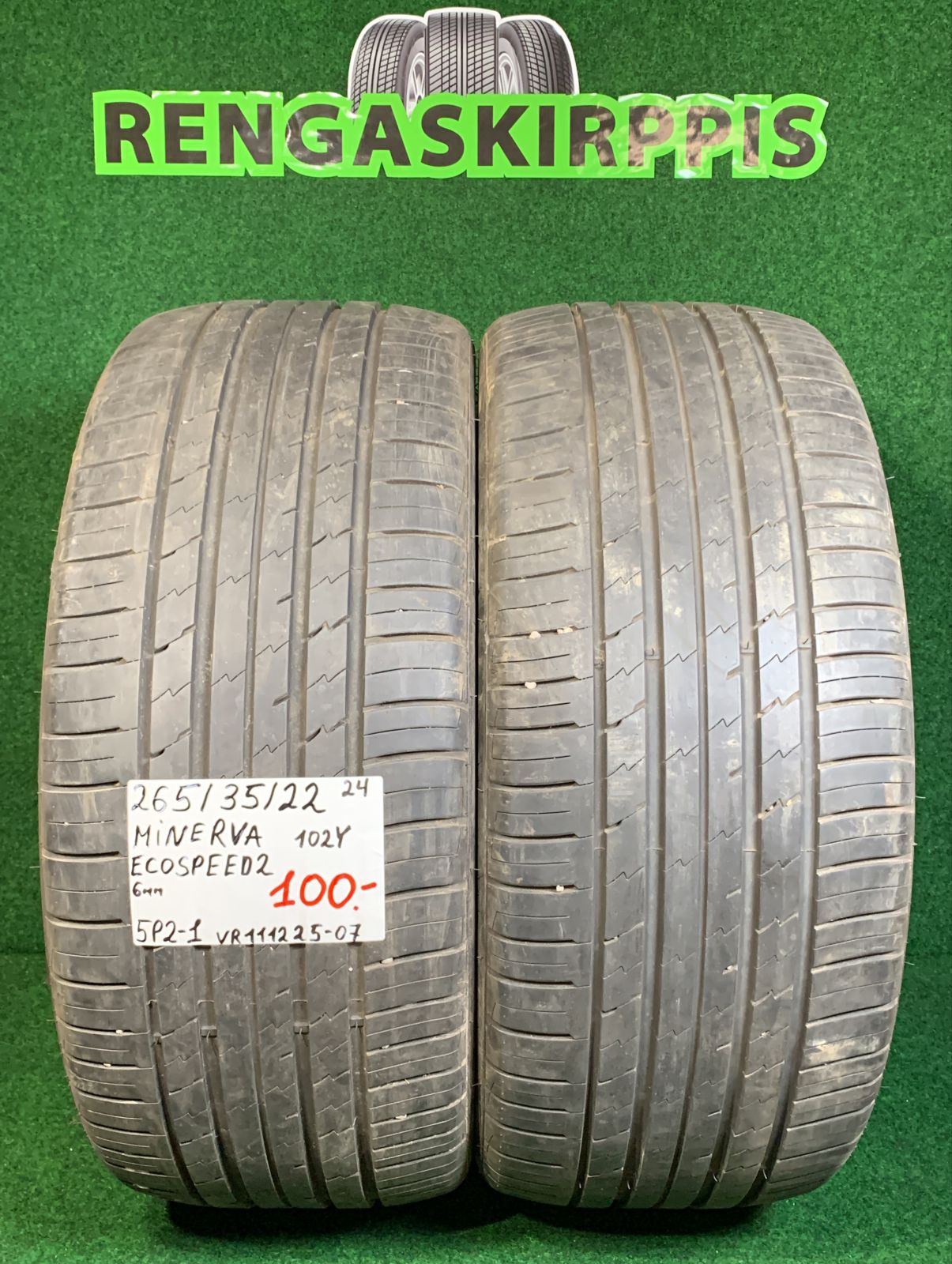265/35R22 Minerva Eco Speed 2 102Y kesä 6mm / 5P2-1