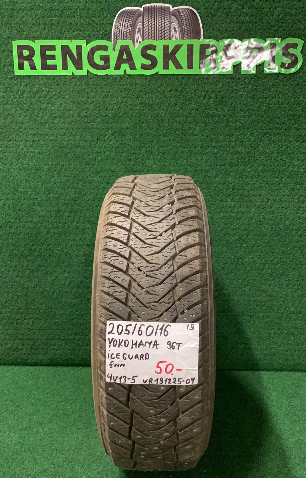 205/60R16 Yokohama Ice Guard 96T nasta 8mm / 4V13-5