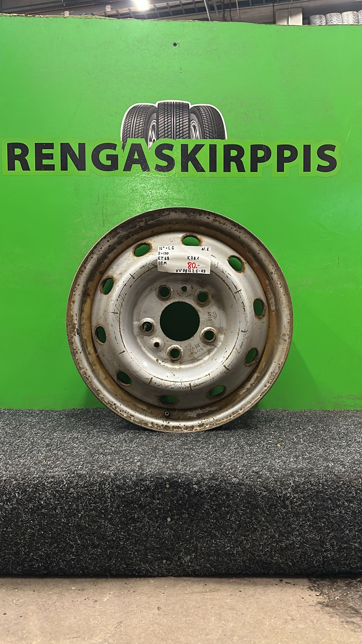 16" 5x130 ET68 KR78,1 L6" Oem