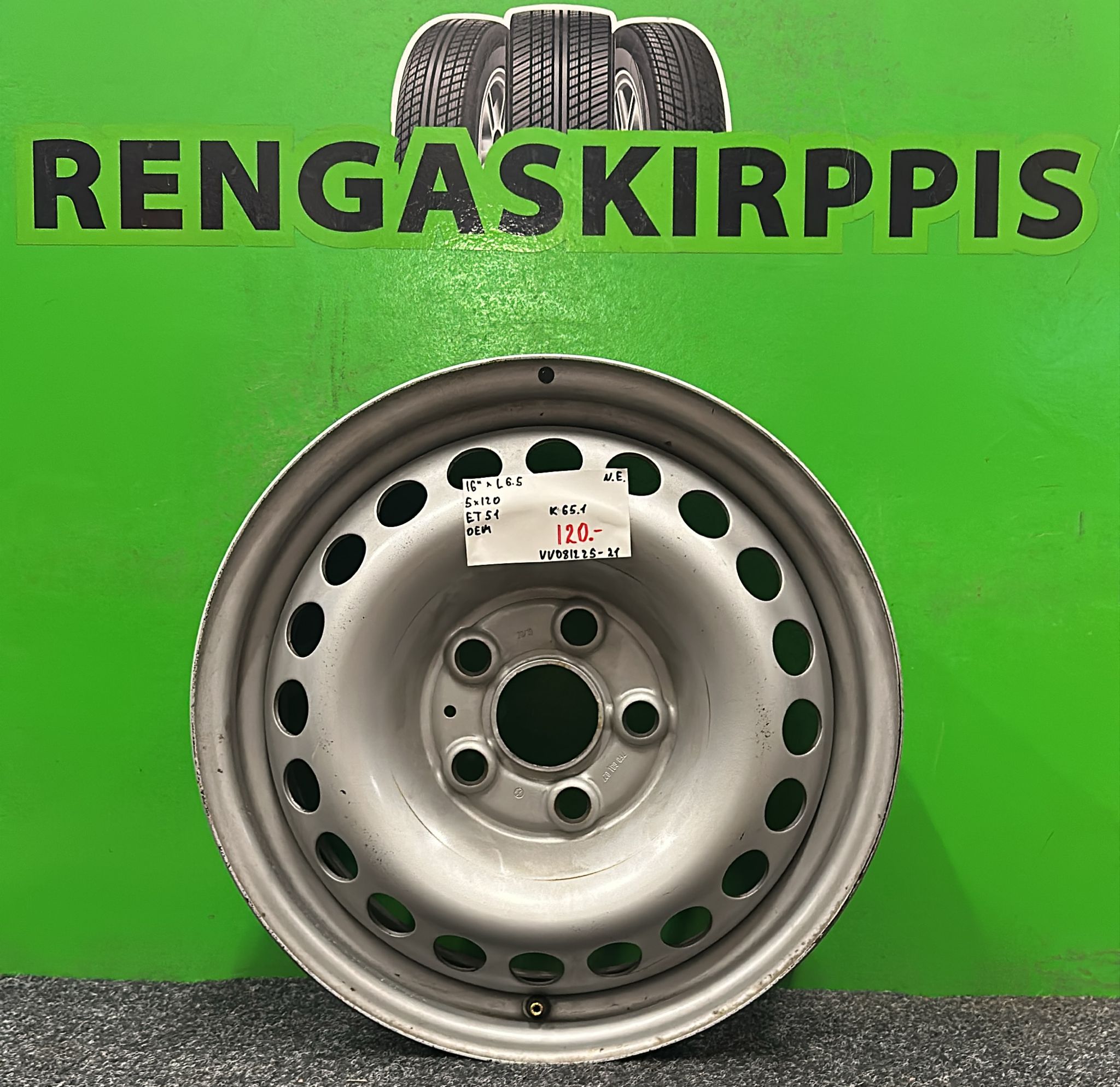 16" 5x120 ET51 KR65,1 L6,5" Oem