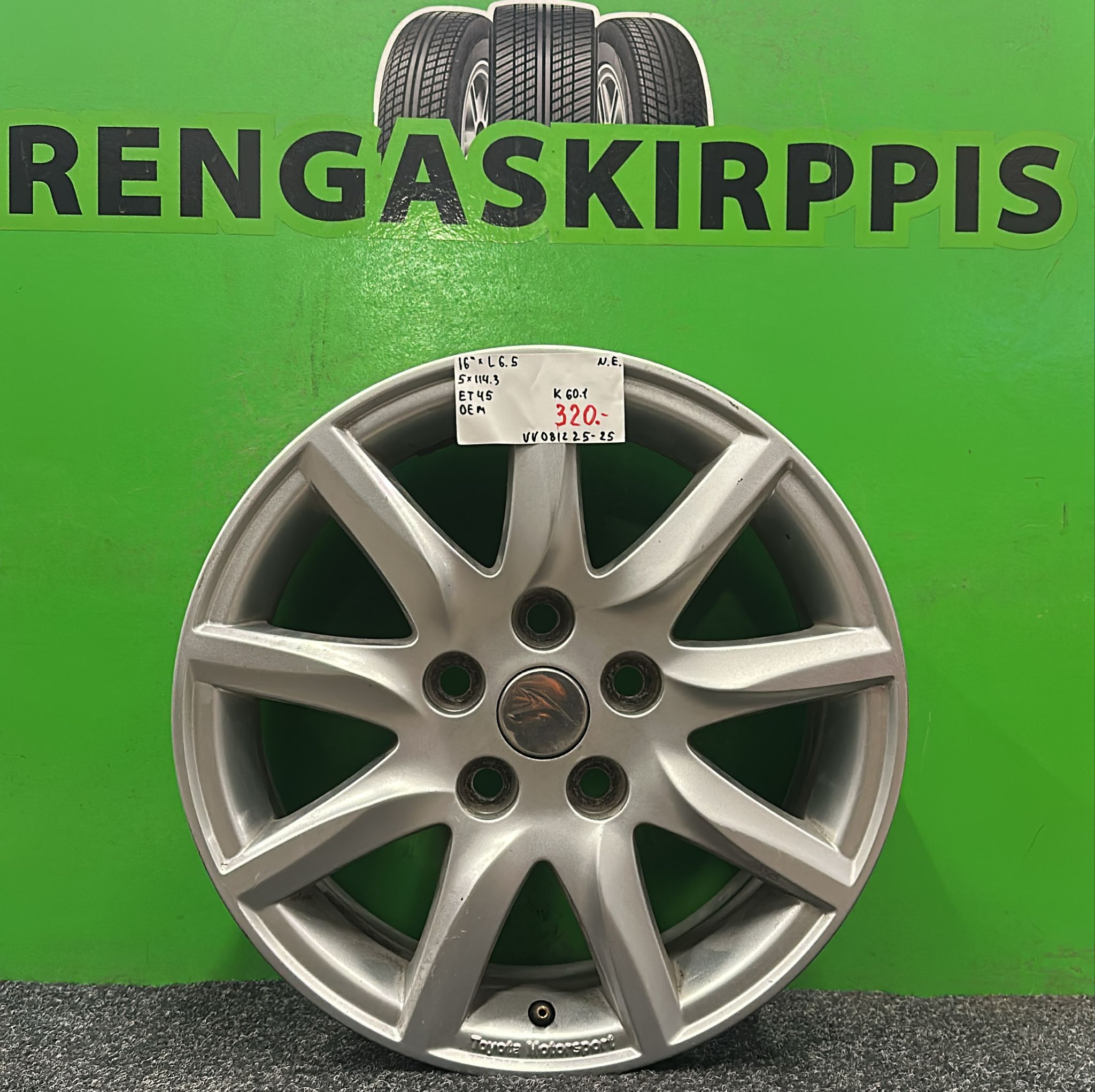16" 5x114,3 ET45 KR60,1 L6,5" Oem / 4-15