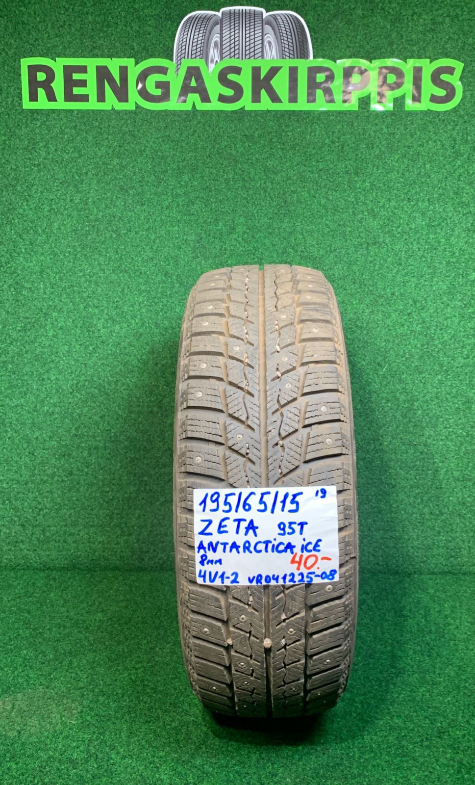 195/65R15 Zeta Antarctica Ice 95T nasta 8mm / 4V1-2
