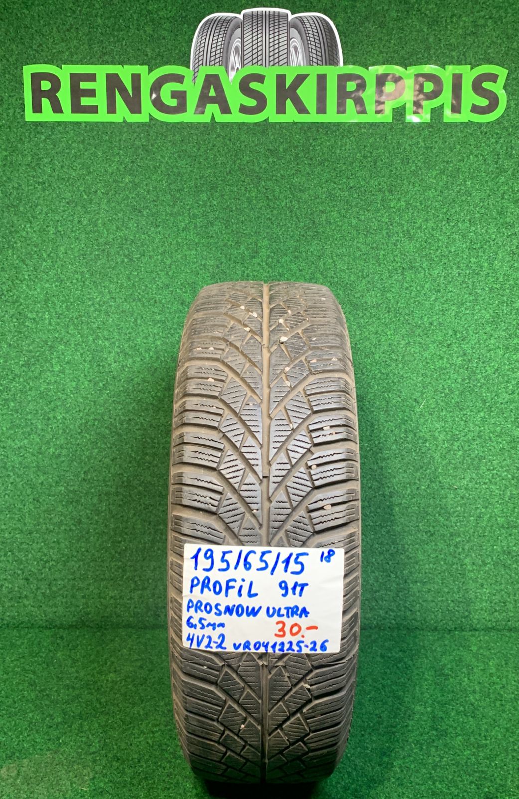 195/65R15 Profil Pro Snow Ultra 91T kitka 6,5mm / 4V2-2