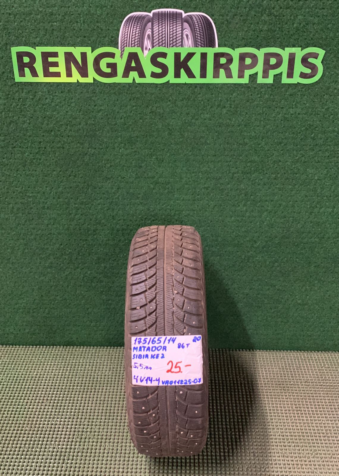 175/65R14 Matador Sibir Ice 2 86T nasta 5,5mm / 4V14-4