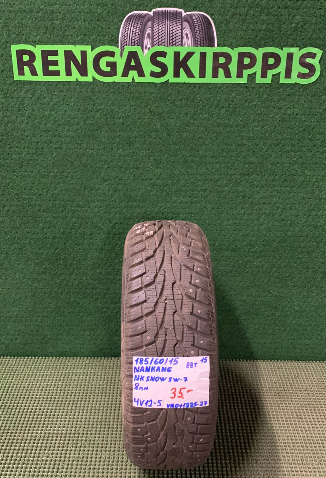 185/60R15 Nankang NK Snow SW7 88T nasta 8mm / 4V12-5