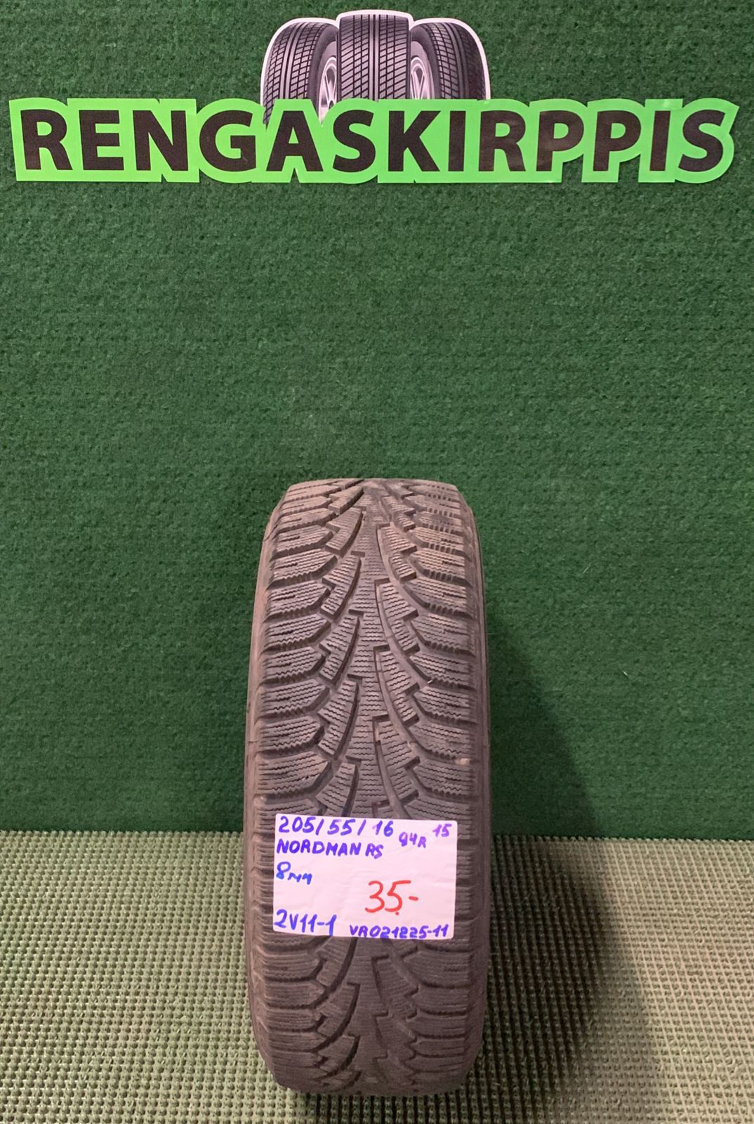 205/55R16 Nordman RS 94R kitka 8mm / 2V11-1
